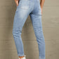 Baeful Button Fly Center Seam High Rise Jeans