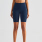 Pocketed High Waist Active Shorts