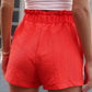 Tied High Waist Shorts with Pockets