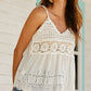 Scalloped Hem V-Neck Cami