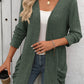 Mandy Open Front Long Sleeve Ribbed Cardigan