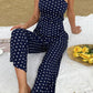 Polka Dot One-Shoulder Jumpsuit