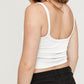 In Your Dreams Ribbed Cropped Cami