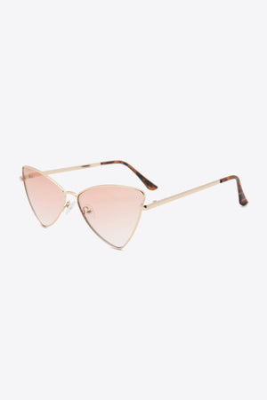 Metal Frame Cat-Eye Sunglasses