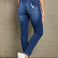 Baeful Distressed High-Rise Jeans with Pockets