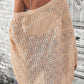 Openwork Open Front Long Sleeve Cardigan