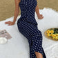 Polka Dot One-Shoulder Jumpsuit