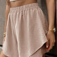 Layered Elastic Waist Shorts