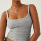 In Your Dreams Ribbed Cropped Cami