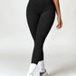 Ruched Pocketed High Waist Active Leggings