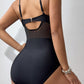 V-Neck Spaghetti Strap One-Piece Swimwear