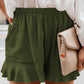 Full Size Ruffled Elastic Waist Shorts