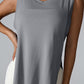 Slit Round Neck Active Tank