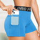 Elastic Waist Active Shorts with Pockets