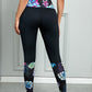 Printed Wide Waistband Active Leggings