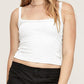 In Your Dreams Ribbed Cropped Cami