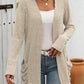 Mandy Open Front Long Sleeve Ribbed Cardigan