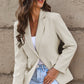 One-Button Flap Pocket Blazer