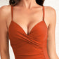 Ruched Sweetheart Neck One-Piece Swimwear